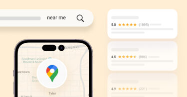 Image shows an example of Google Maps SEO