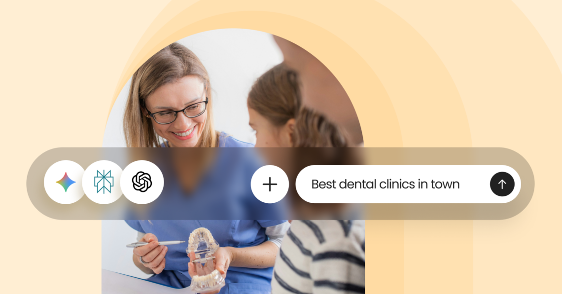 Featured image for how dental clinics can improve visibility on AI Search