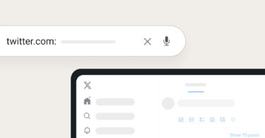 This image shows how to search Twitter without an account