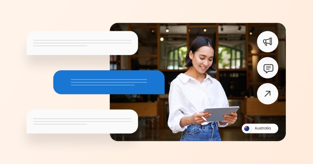 Image shows a demo of Birdeye for SMS marketing australia