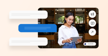 Image shows a demo of Birdeye for SMS marketing australia
