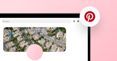 The image shows an example of a Pinterest business account