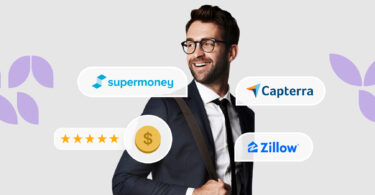 Person looking for the best financial review sites .