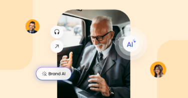 Image shows how AI in customer services enhances customer experience