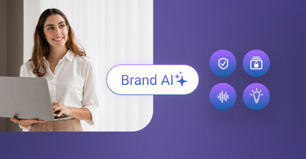 Image shows how Birdeye's BrandAI tool helps businesses