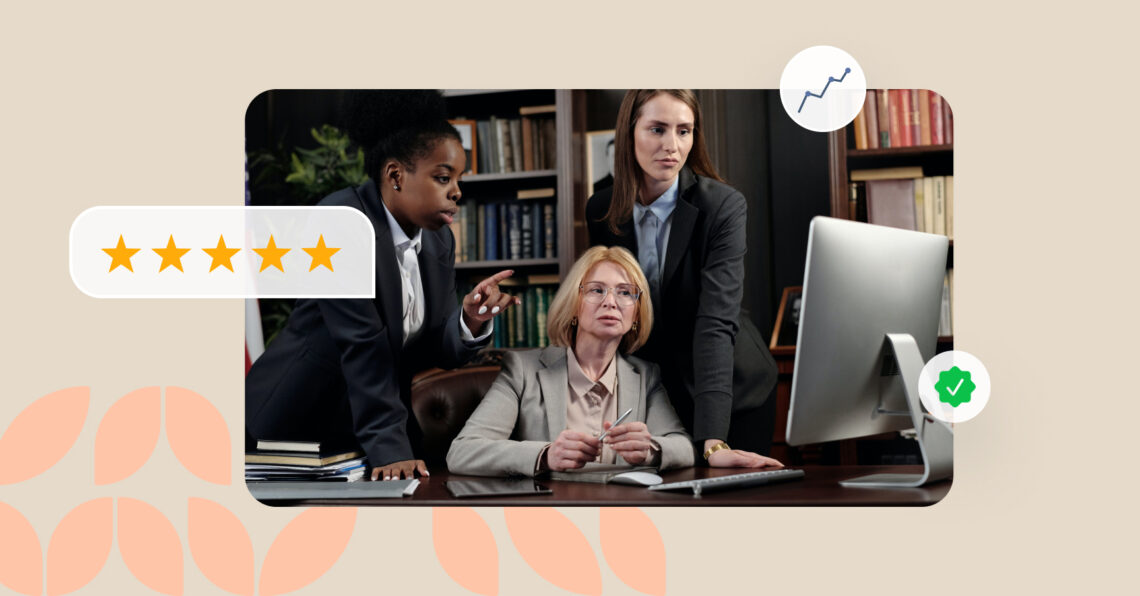 Partners trying to collect law firm reviews.