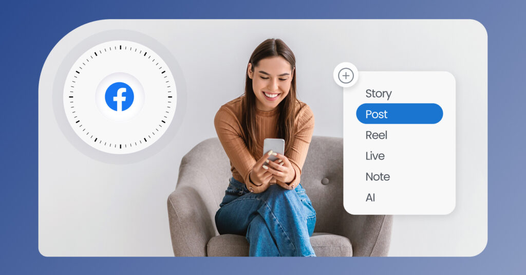 Image shows the best time to post on Facebook UK