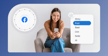 Image shows the best time to post on Facebook UK