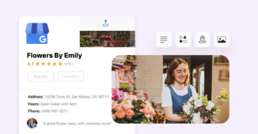 Image shows how an example of Google My Business looks like.