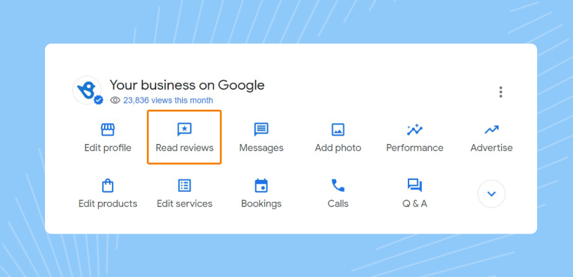 How to read reviews from Google Business Profile dashboard