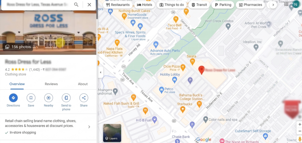 Google maps step 1 image