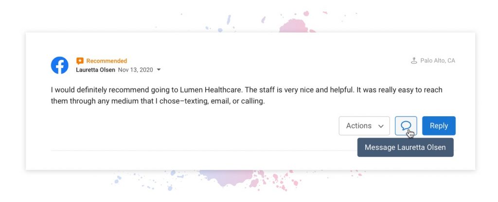 Customer messaging software