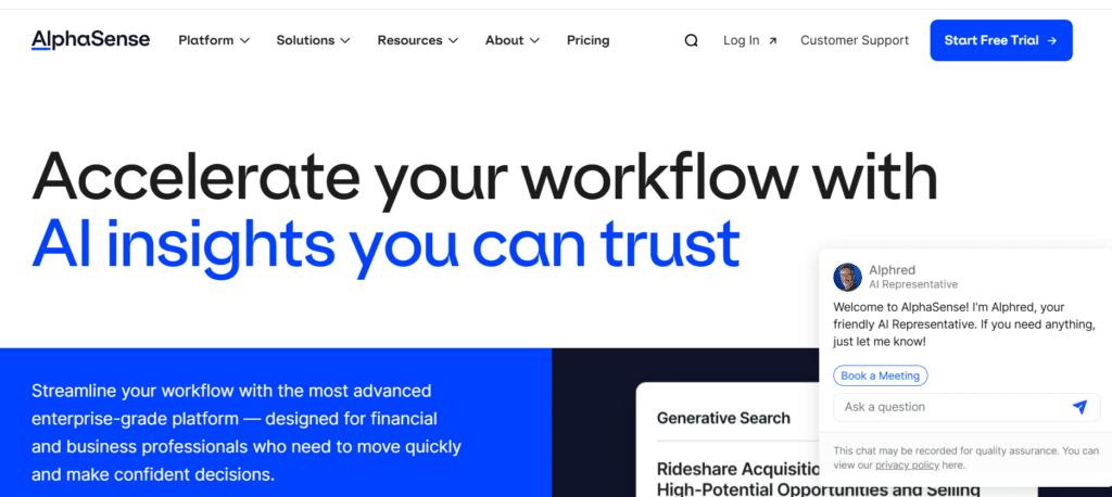 Get institutional-grade market intelligence with AlphaSense