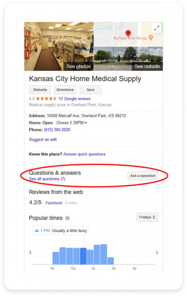 Google My Business Questions & Answers