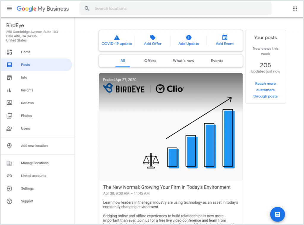 Birdeye Google My Business Profile Manager Overview