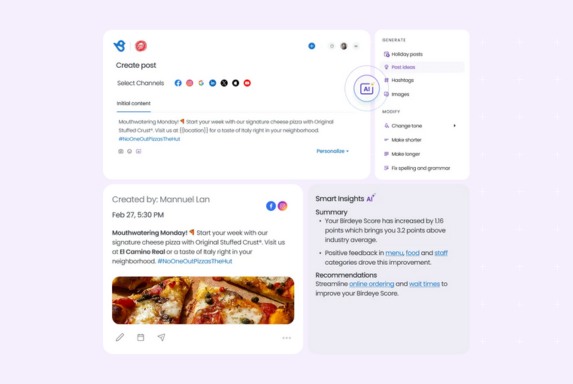 Image shows how Birdeye can work for managing guest engagement with CRM integration