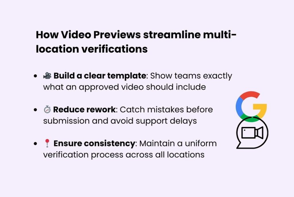 How Video Previews streamline multi-location verifications
