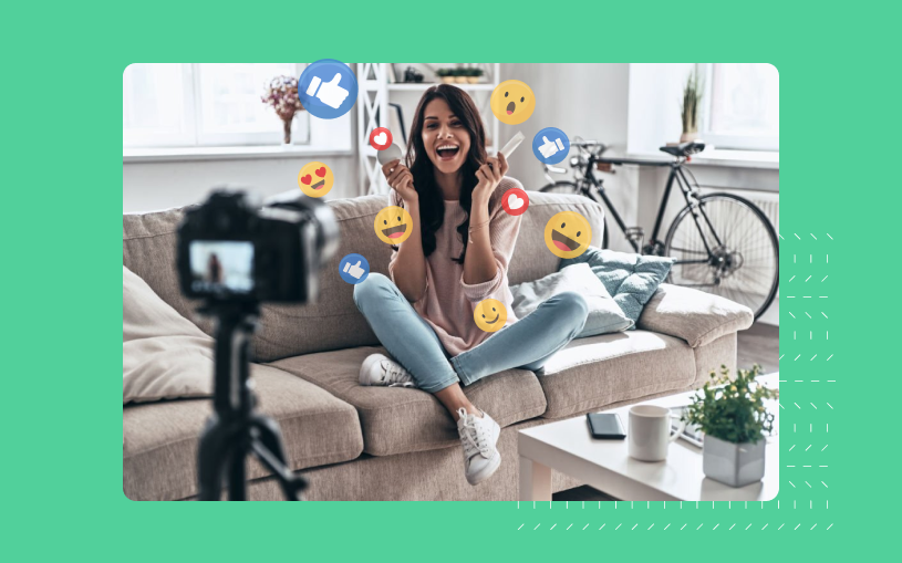Example image of a social media influencer