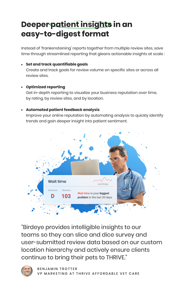 Review automation for healthcare providers