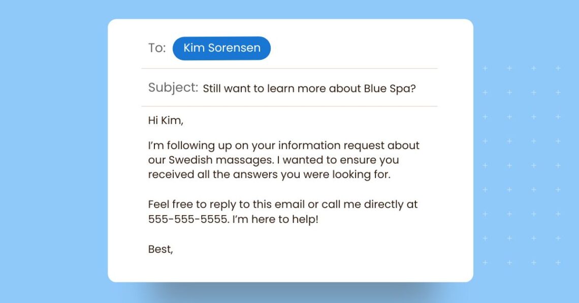 Follow-up email examples + templates to try | Birdeye