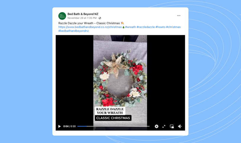 Social media post example of a how-to video.