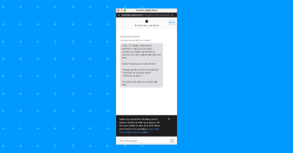 Apple's chatbot.