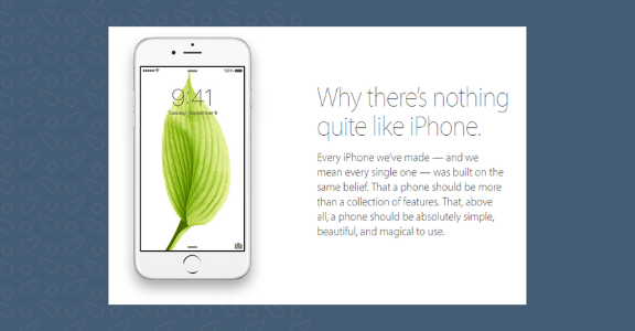 Imagery of iPhone marketing campaign.
