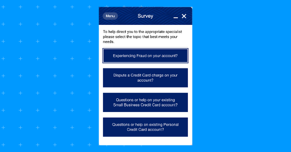 Bank of America's chatbot.