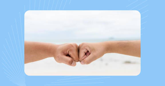 Fist bump.
