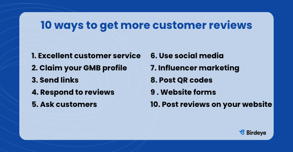 10 ways to get more customer reviews, plus examples