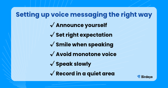 List of the best ways to set up a voice messaging system for your business.