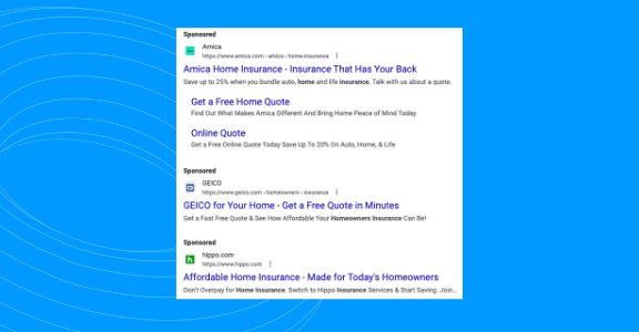 Example of an online paid advertisement.