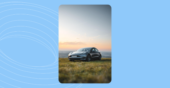 Tesla sedan car.