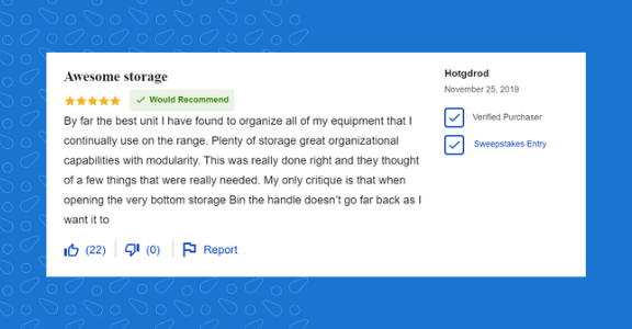 Review example of a clearly marked incentivized review.