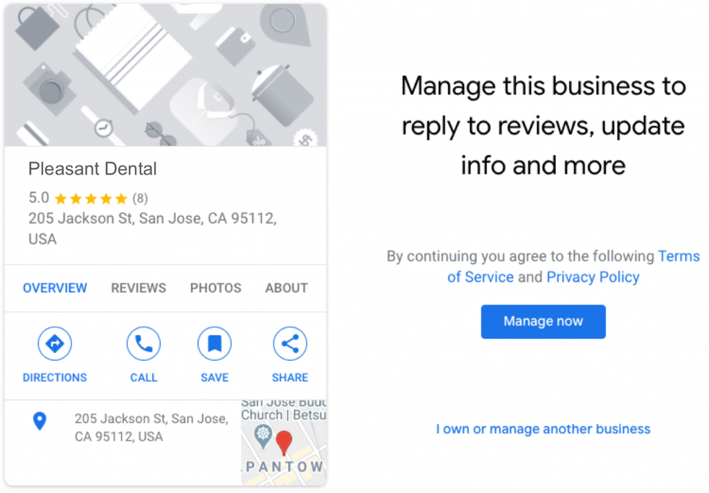 Manage your business on Google My Business