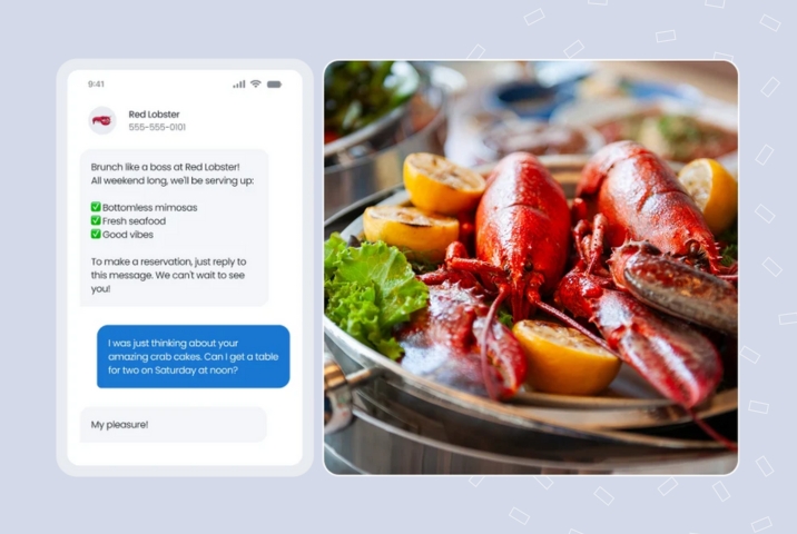 SMS marketing campaign with Birdeye example
