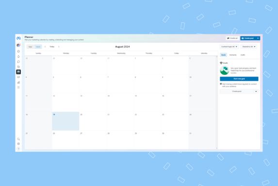 Image shows how to use the Meta Business Suite as an Instagram automation tool