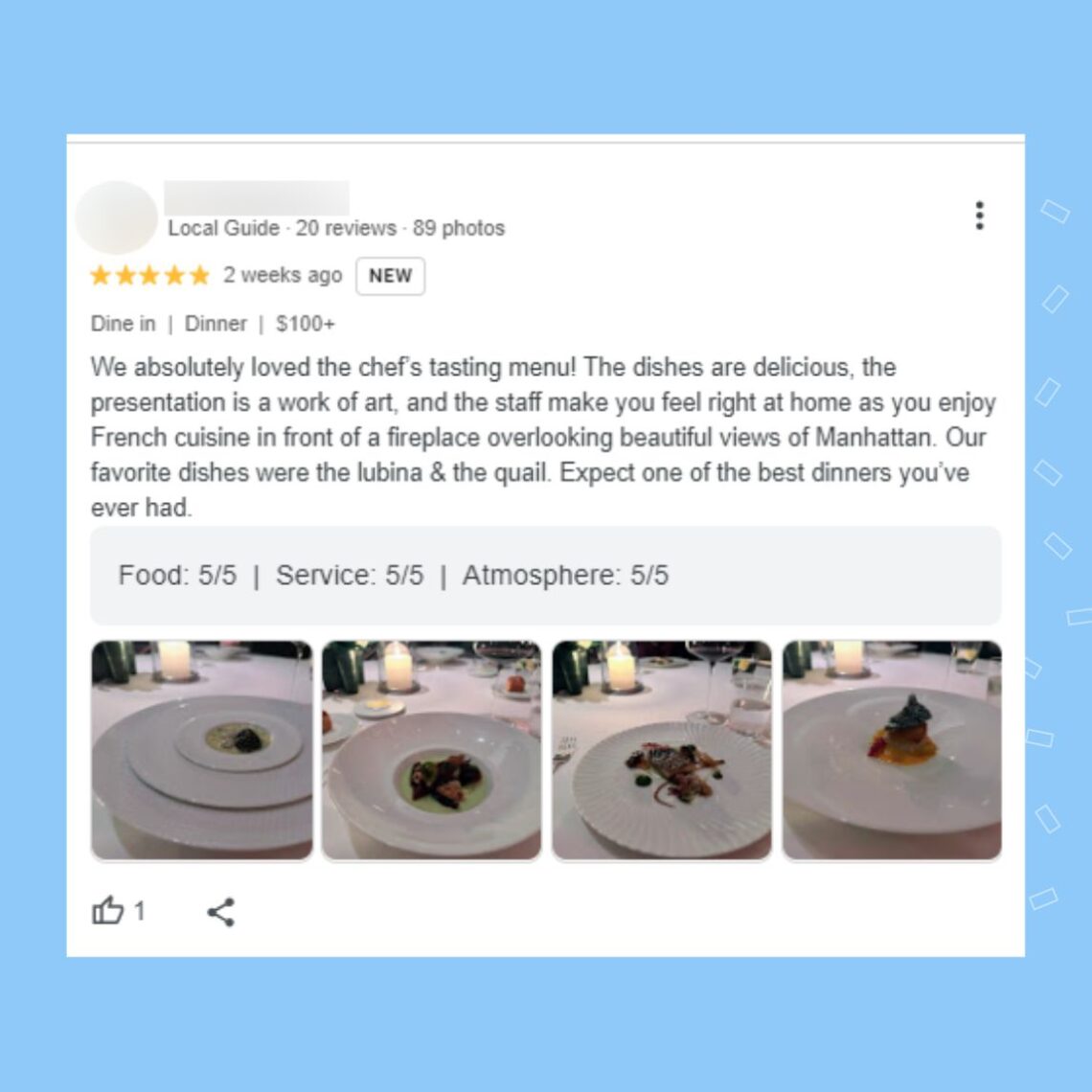 Culinary kudos: 35+ good restaurant review examples | Birdeye