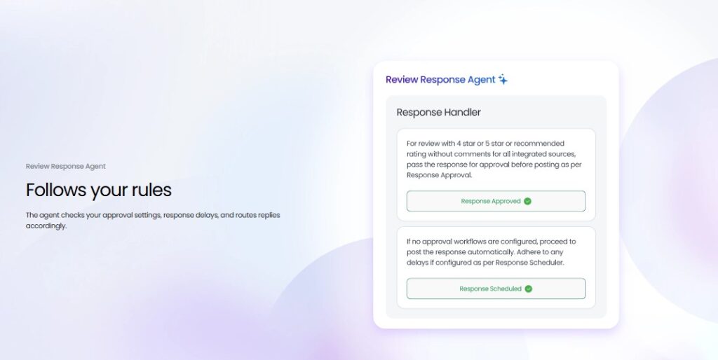 Birdeye Review Response Agent interface.