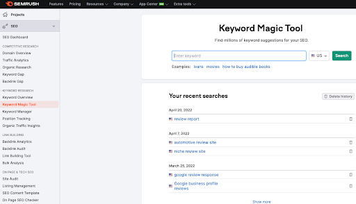 Tools for SEO