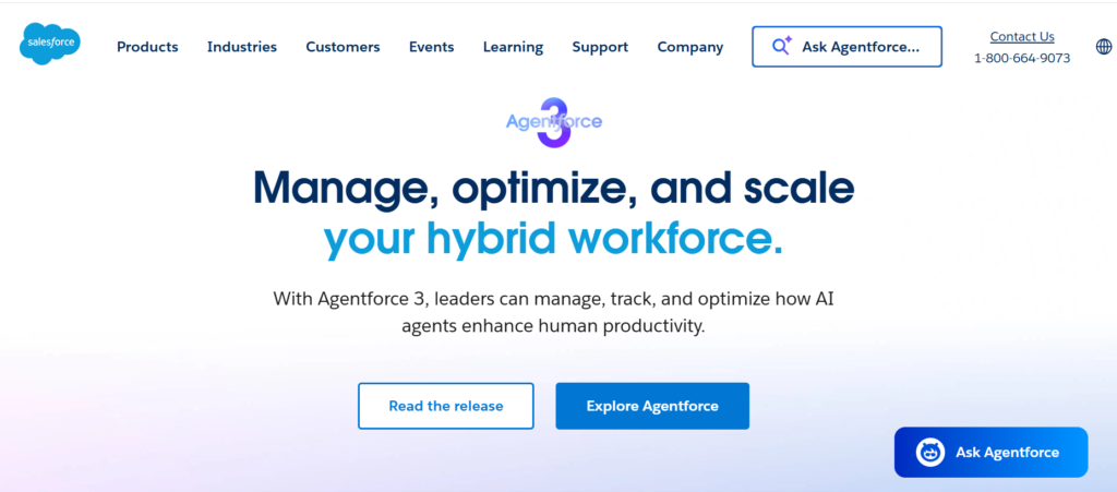 Salesforce – CRM backbone with survey triggers

