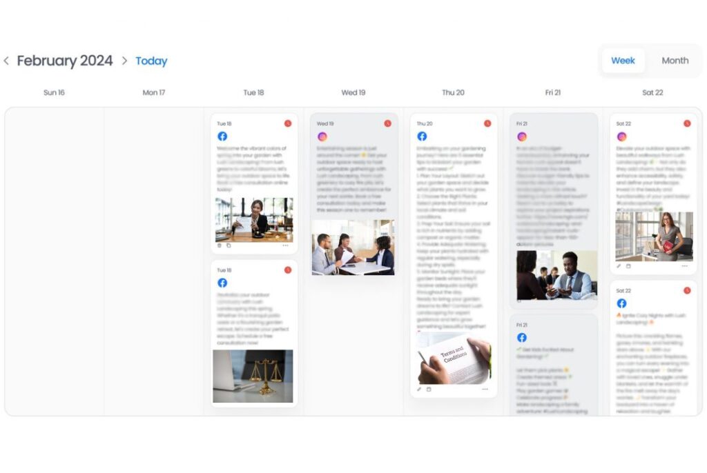 Schedule and publish social media posts across multiple social media platforms with Birdeye Social AI