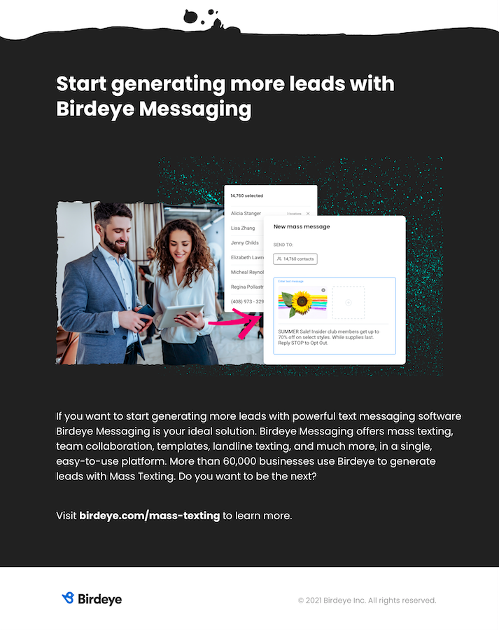generate leads with SMS marketing