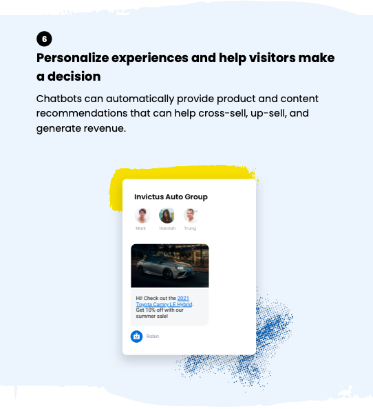 Chatbot converting leads
