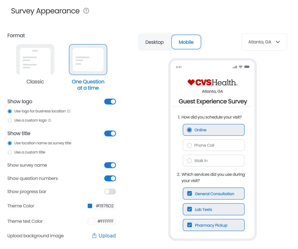 Send custom surveys with Birdeye Surveys AI