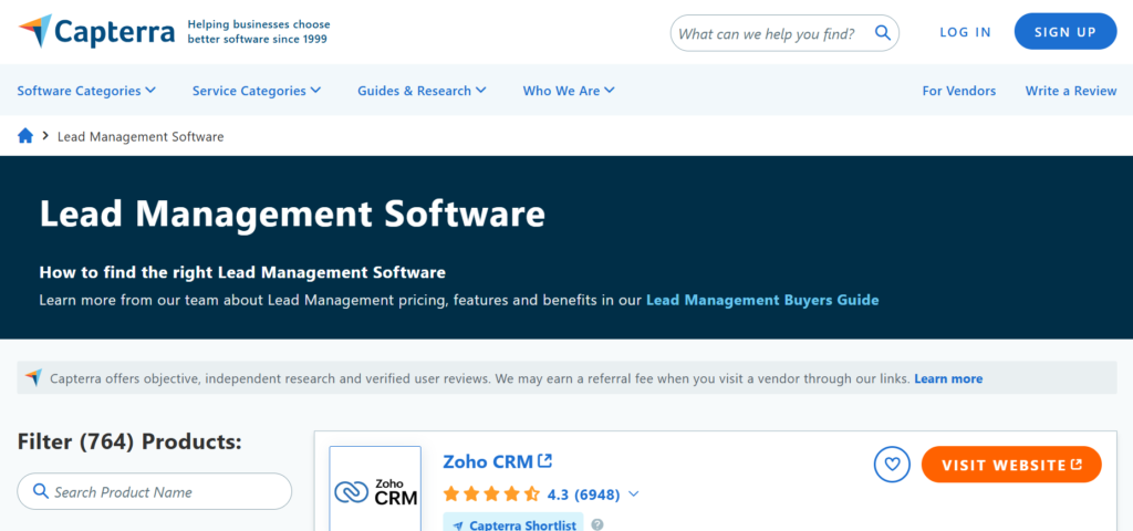 Shopping for your business made easy with Capterra