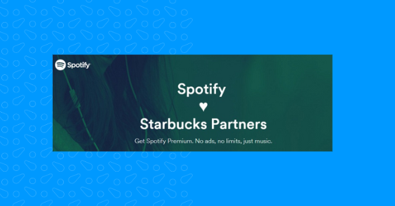Spotify & Starbucks brand collaboration.