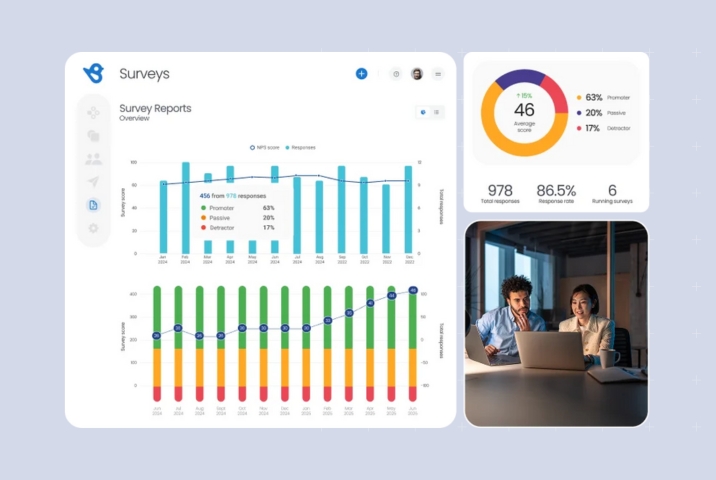 Image shows example of surveys