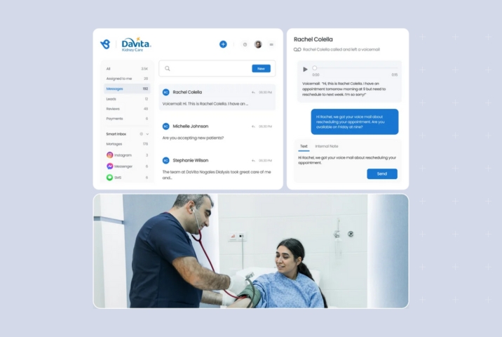 Image shows example of telehealth support