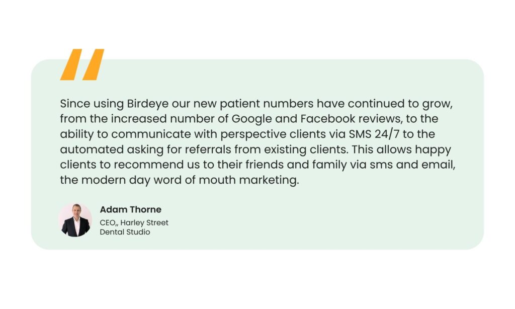 Testimonial of Adam Thorne, CEO, Harley Street Dental Studio